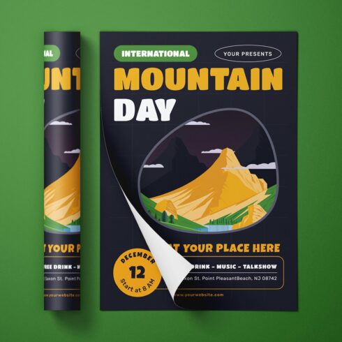 International Mountain Day Flyer Tem cover image.