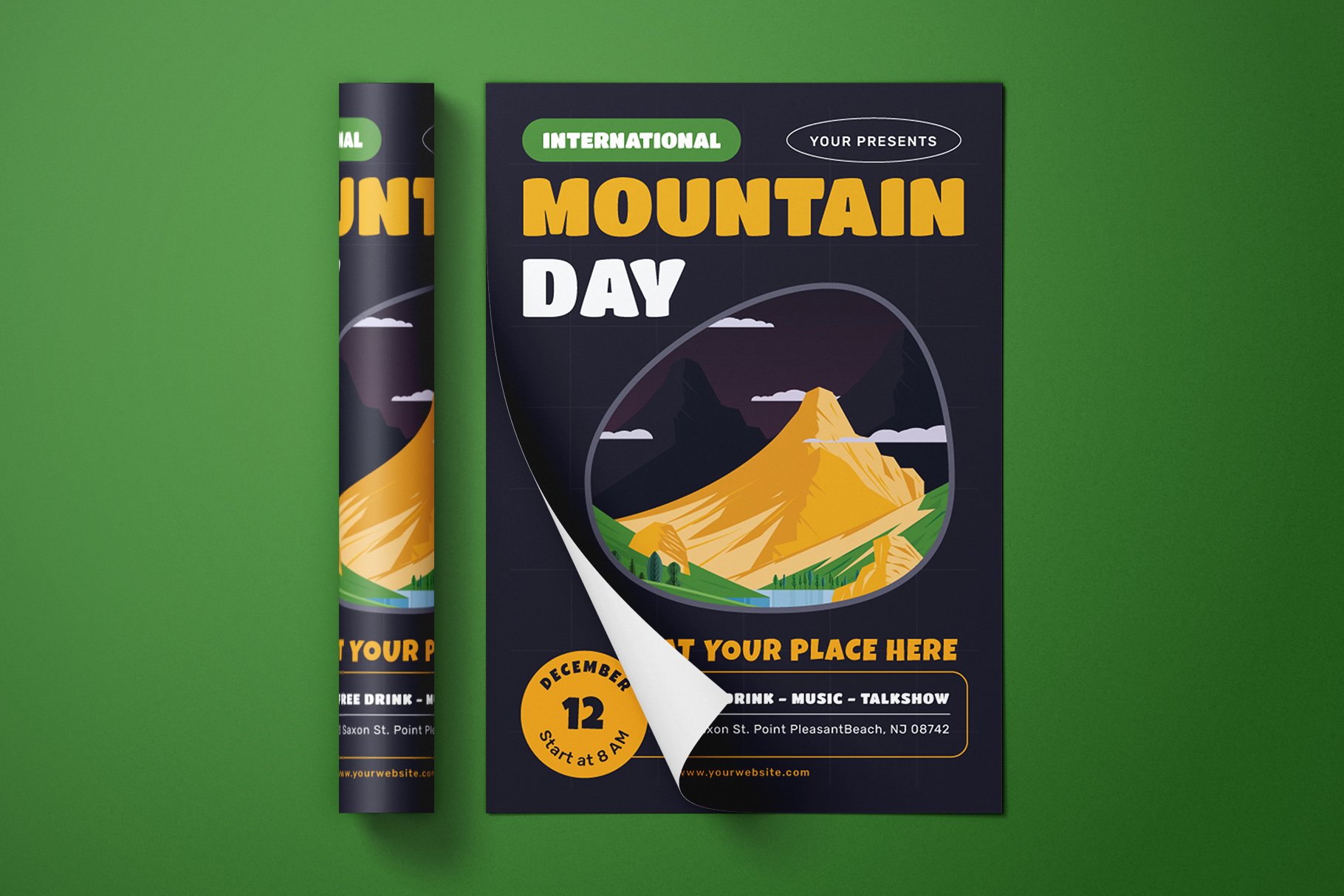 International Mountain Day Flyer Tem cover image.