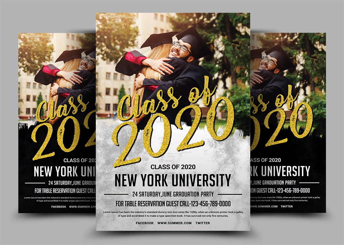 Graduation Invitation cover image.