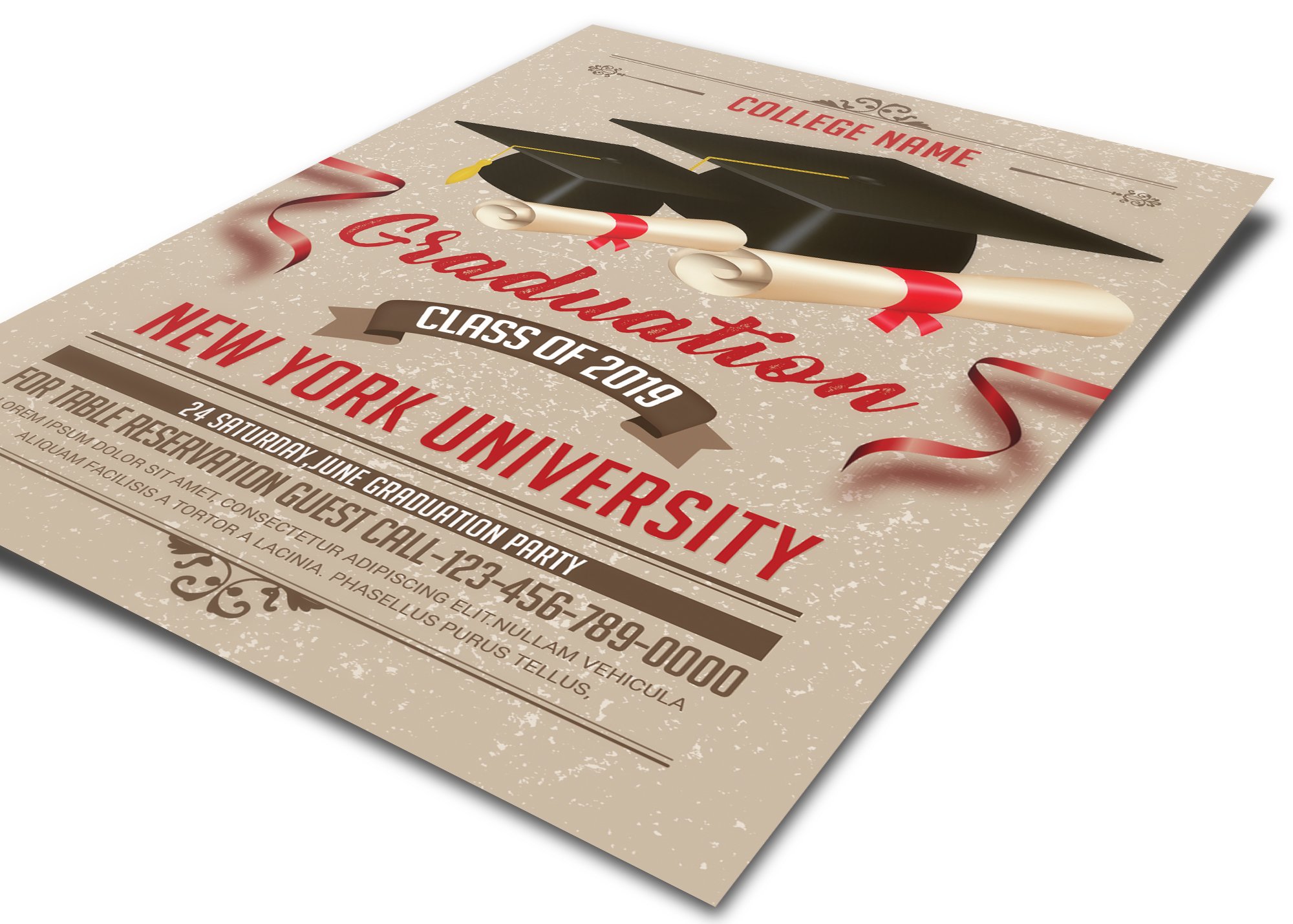 Graduation Invitation preview image.