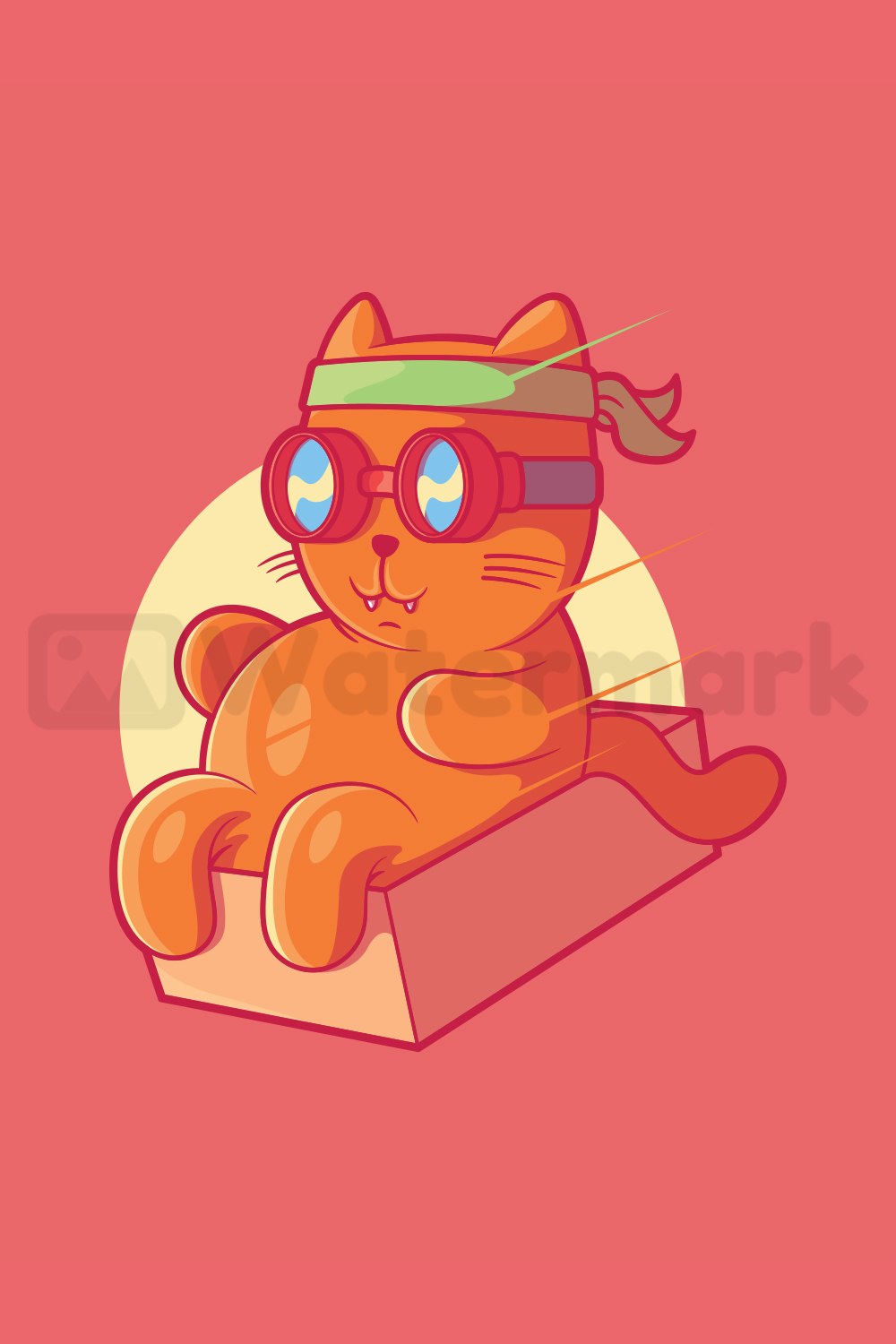 Flying Cat! pinterest preview image.