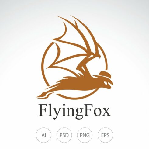 Flying Fox Logo Template cover image.