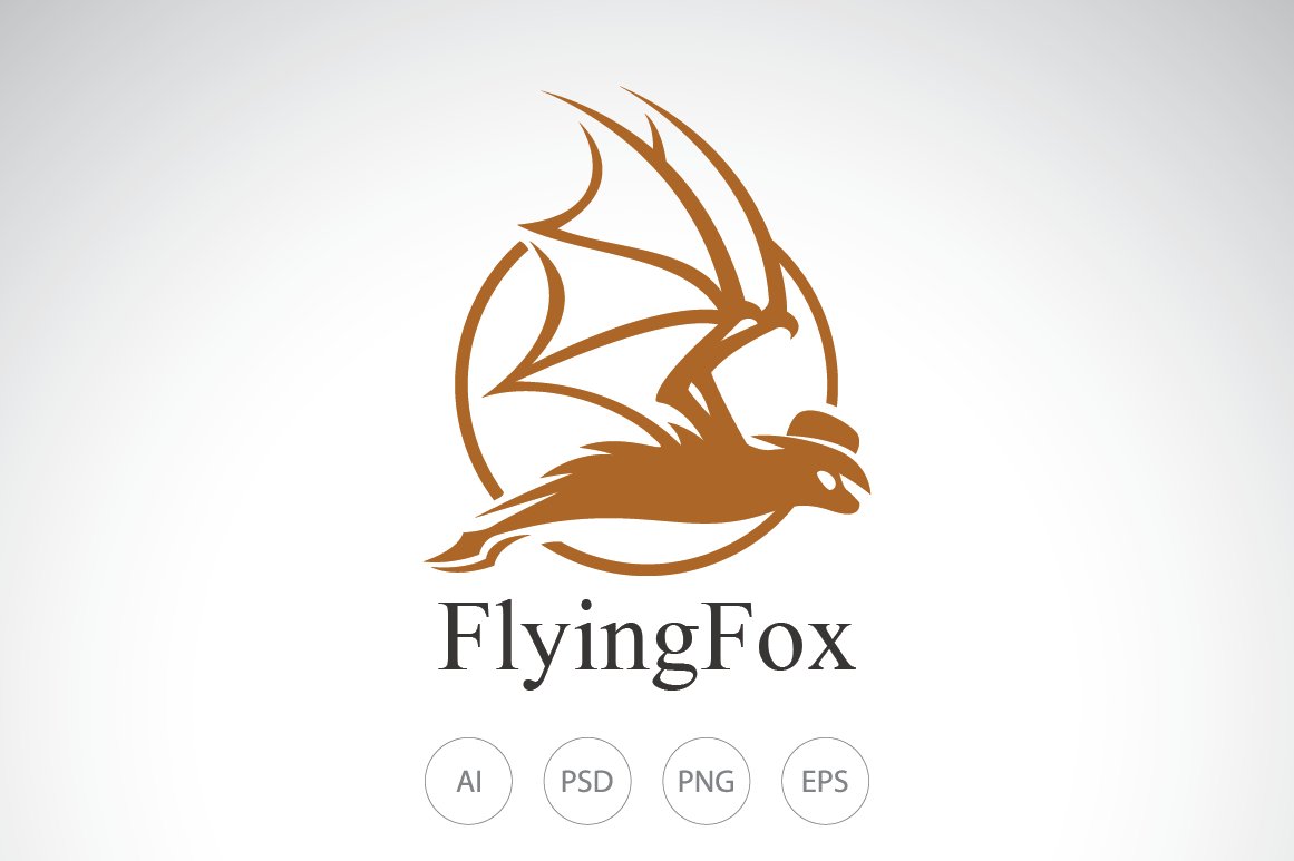 Flying Fox Logo Template cover image.