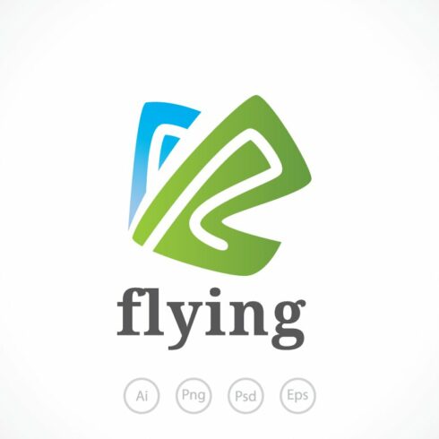 Flying Butterfly Logo Template cover image.