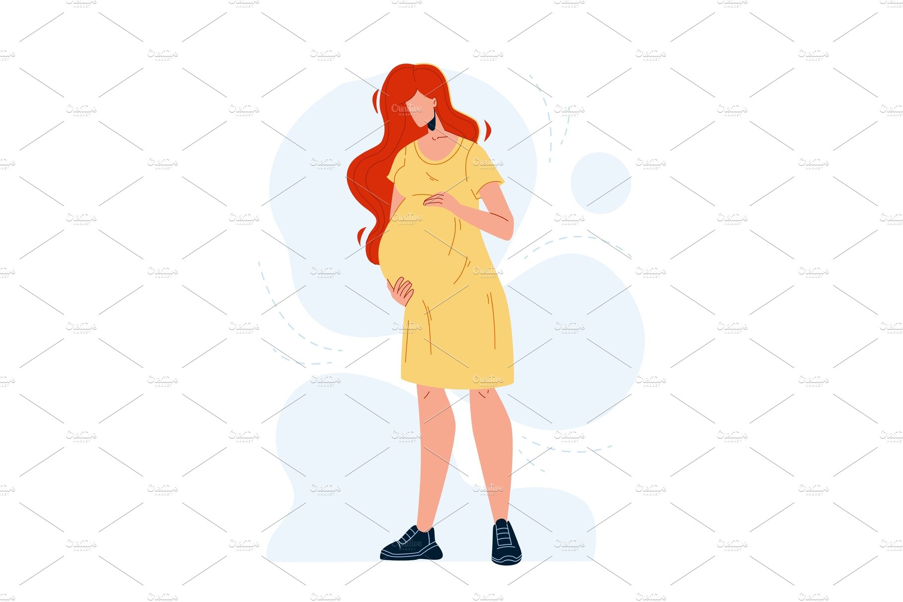 Pregnant Woman Hugging Touch Tummy cover image.