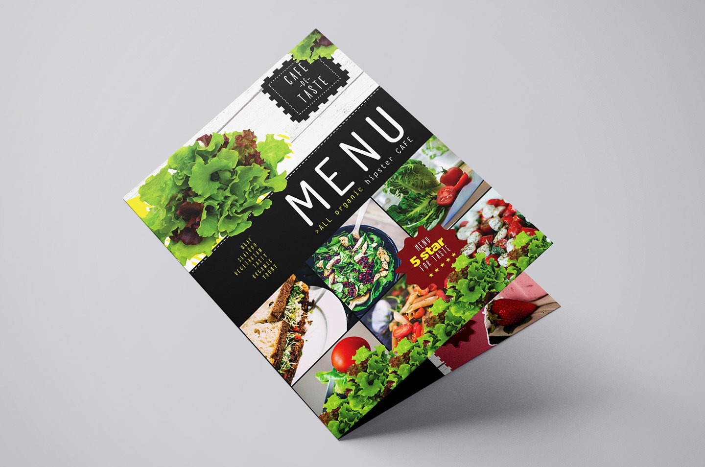 folding a3 salad menu template 10