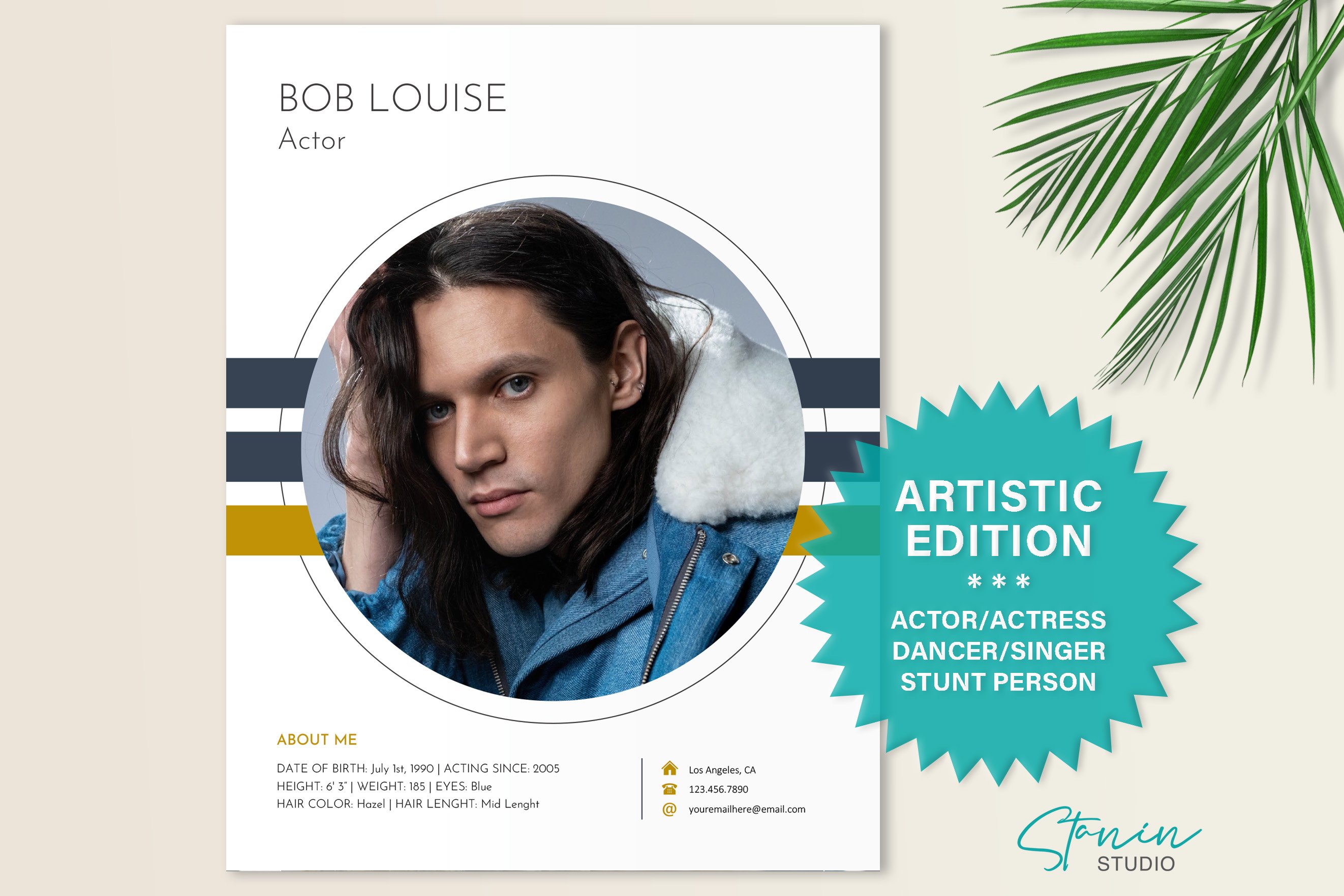 Resume Template for Artists cover image.
