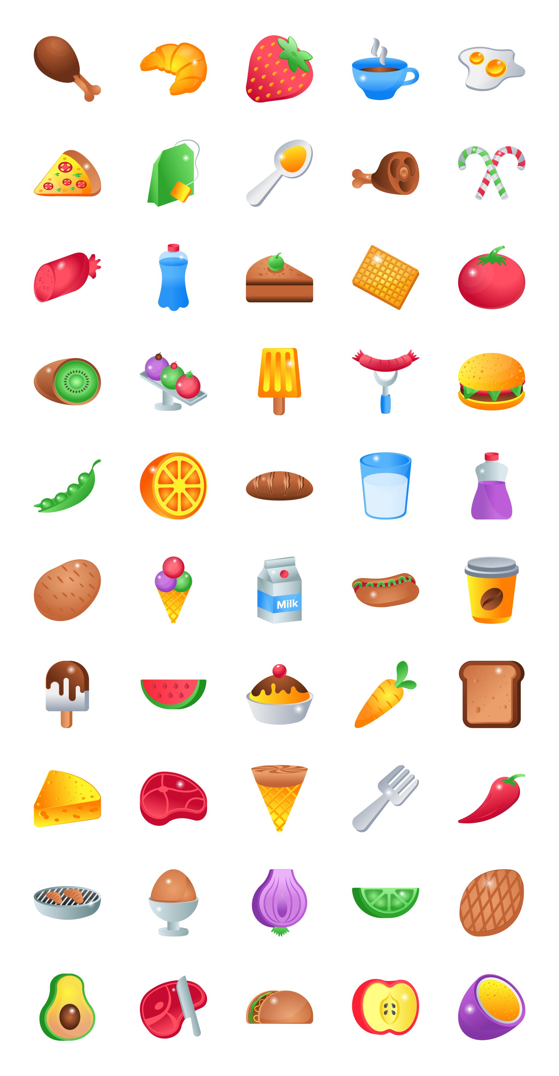 food and drink 2d icons full preview 423