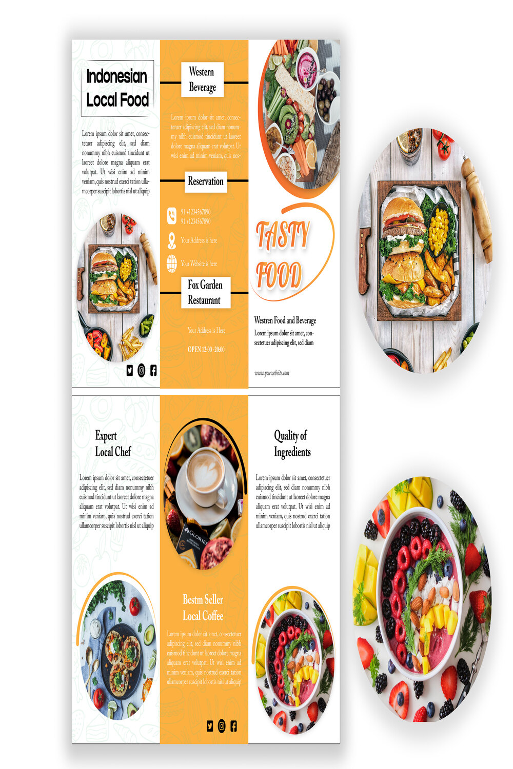 3 TRI-FOLD BROCHURE DESIGN ONLY 40$ONLY pinterest preview image.