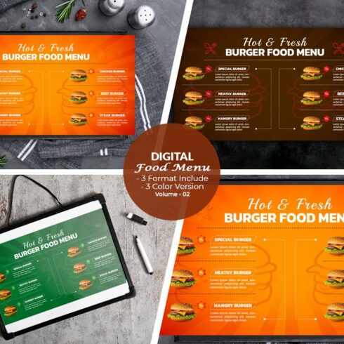 Digital Menu Board Templates cover image.