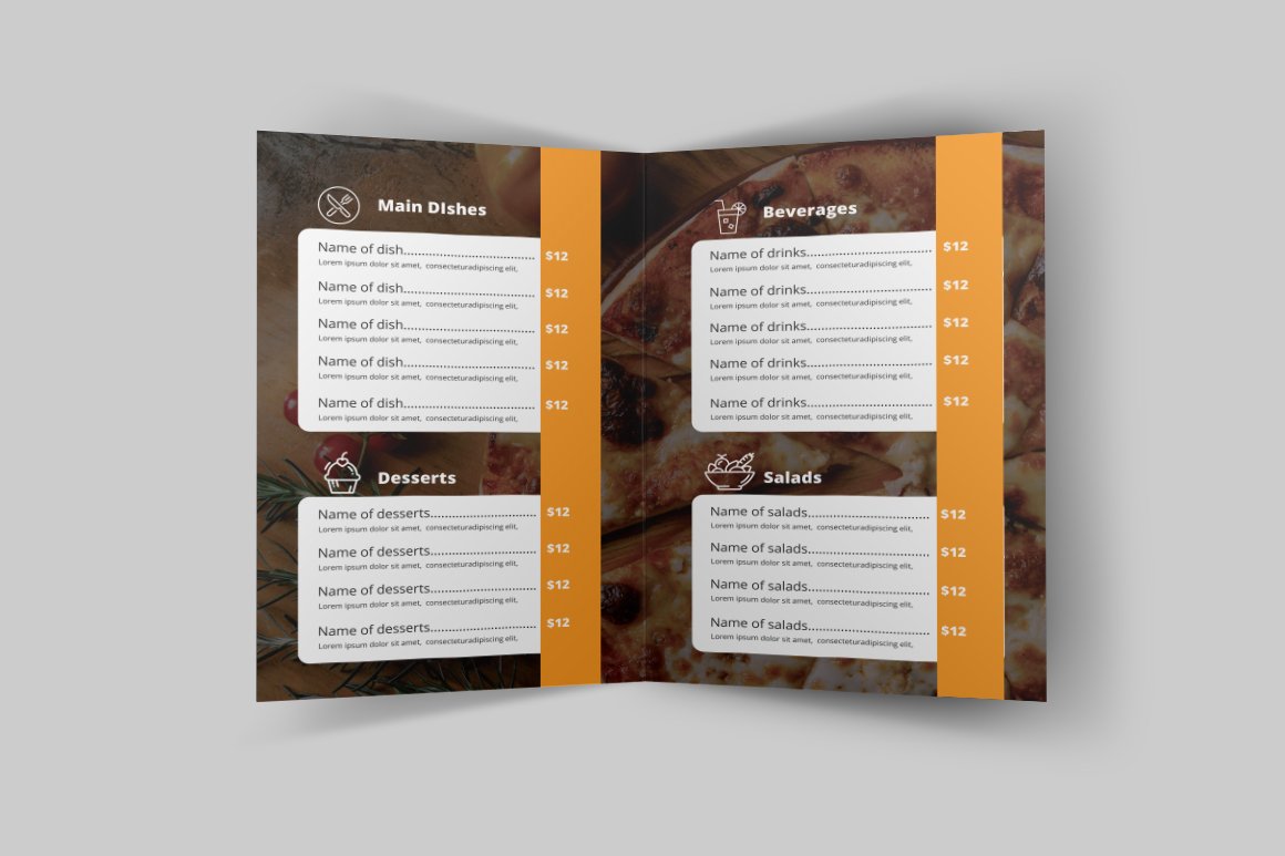 food menu bi fold brochure4 82