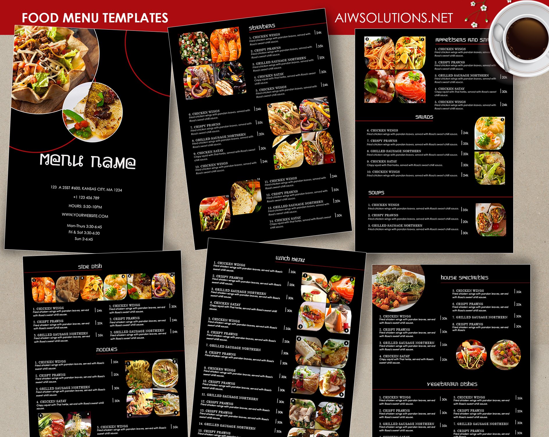 Food menu Template-id26 cover image.