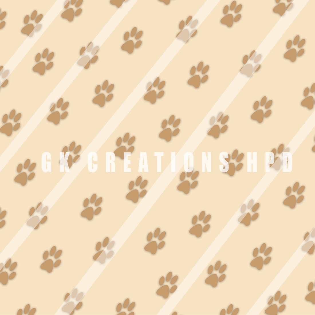 Dog paw pattern with the words congratulations.