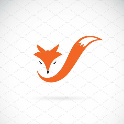 Vector of a fox head design. Animal. cover image.