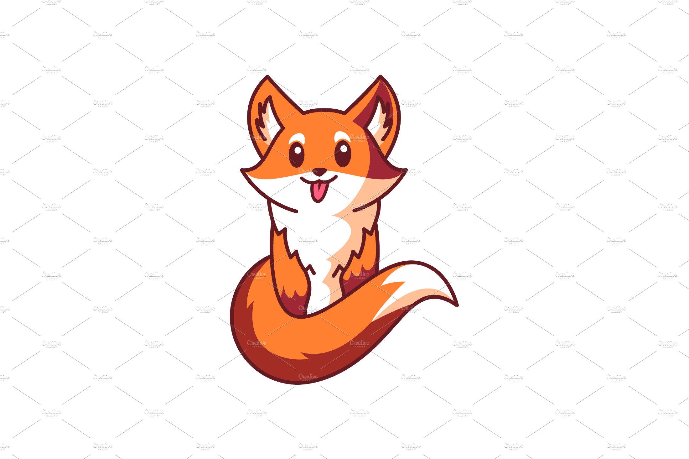 Cute Fox Logo Illustration cover image.