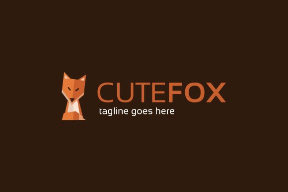 CuteFox Logo Mascot preview image.