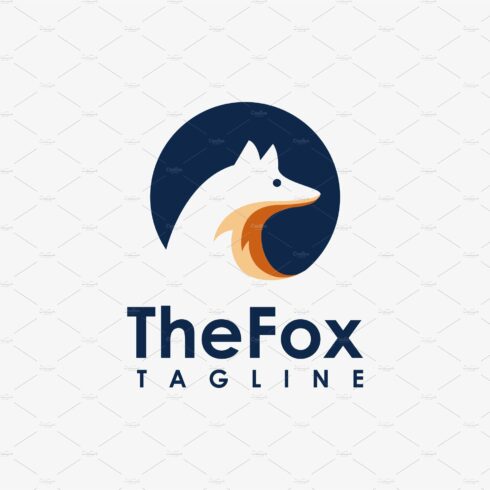 Simple round Fox logo icon cover image.