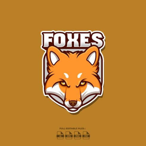 Foxes Creative Cartoon Logo cover image.