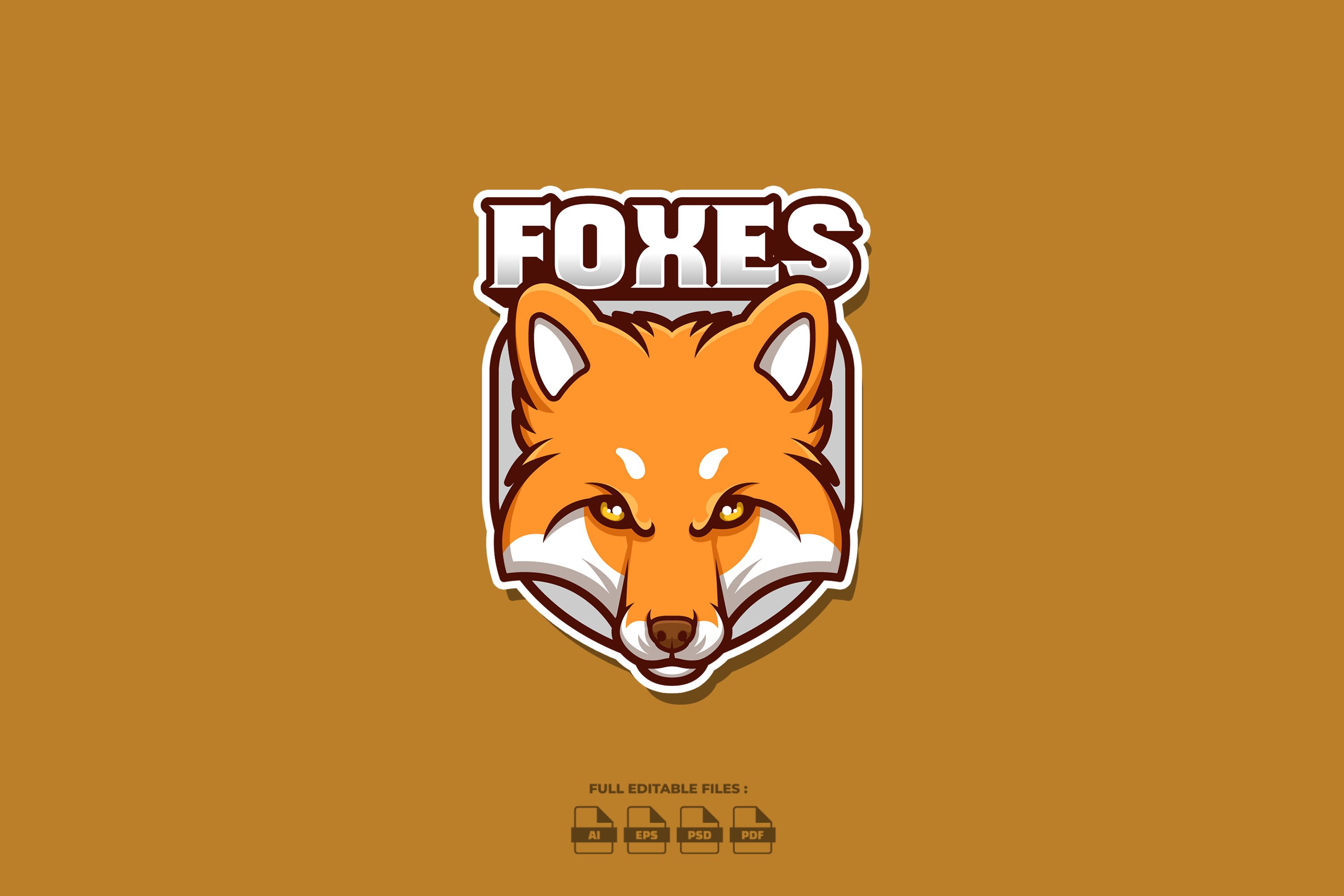 Foxes Creative Cartoon Logo cover image.