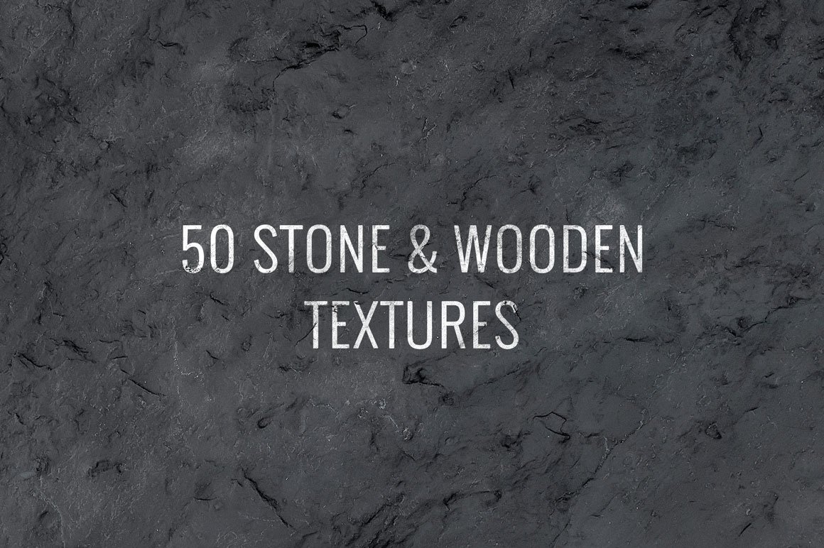50 Stone & Wooden Textures cover image.