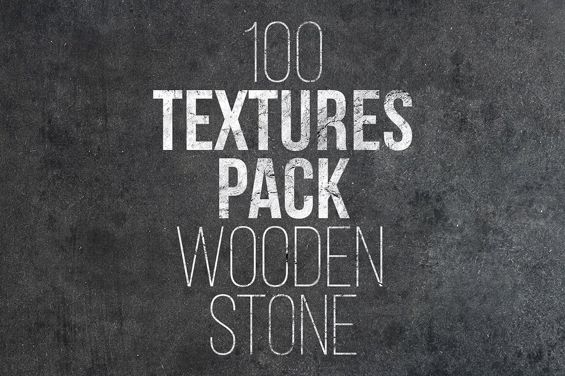 100 Textures Pack. Wooden & Stone cover image.