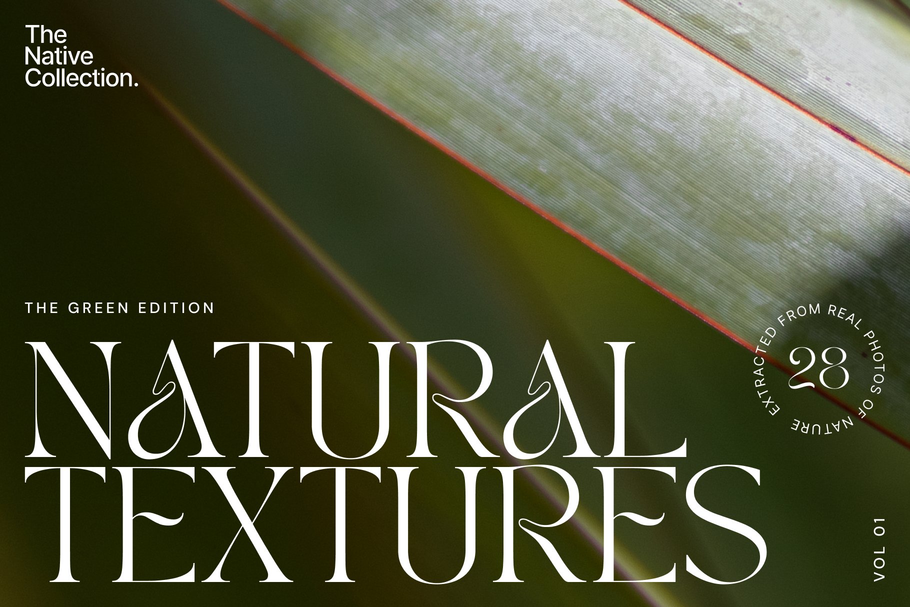 Natural textures - Green edition v01 cover image.