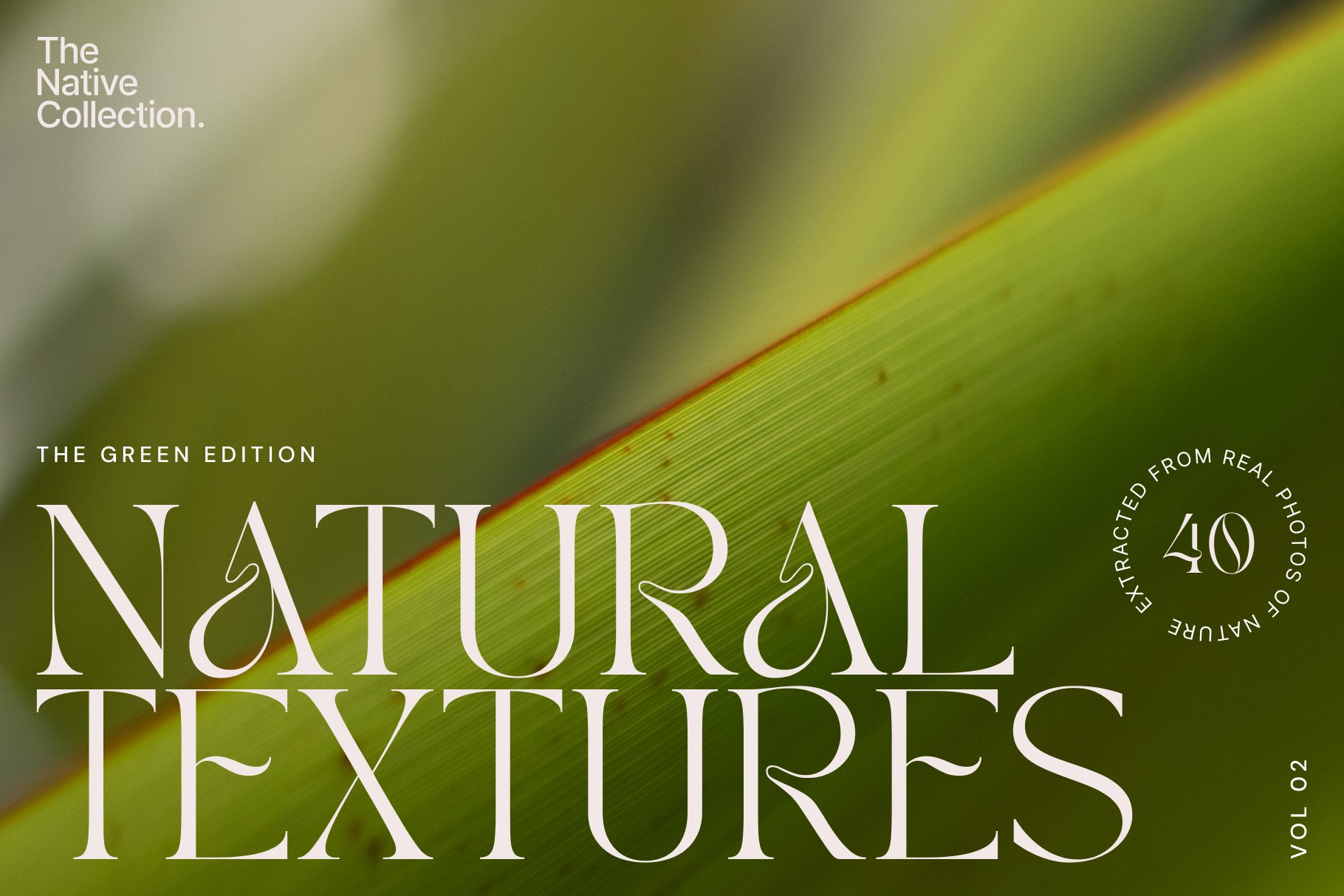 Natural textures - Green edition v02 cover image.