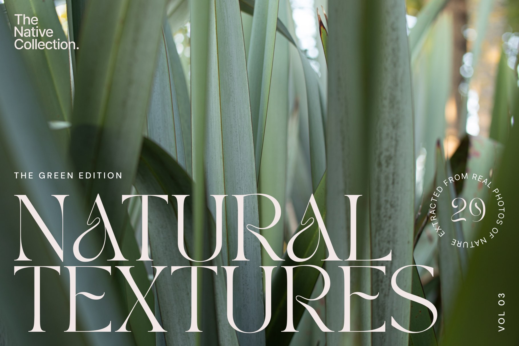 Natural textures - Green edition v03 cover image.