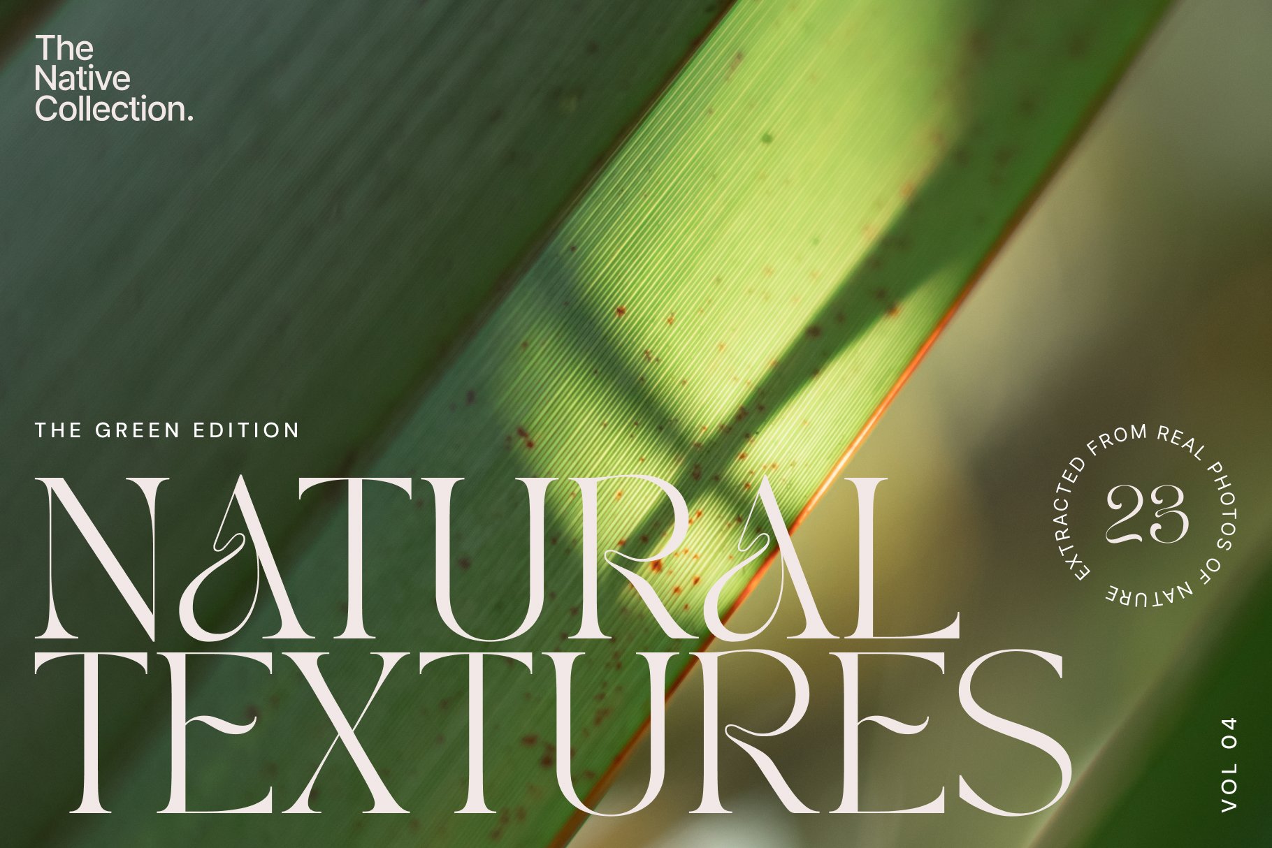 Natural textures - Green edition v04 cover image.