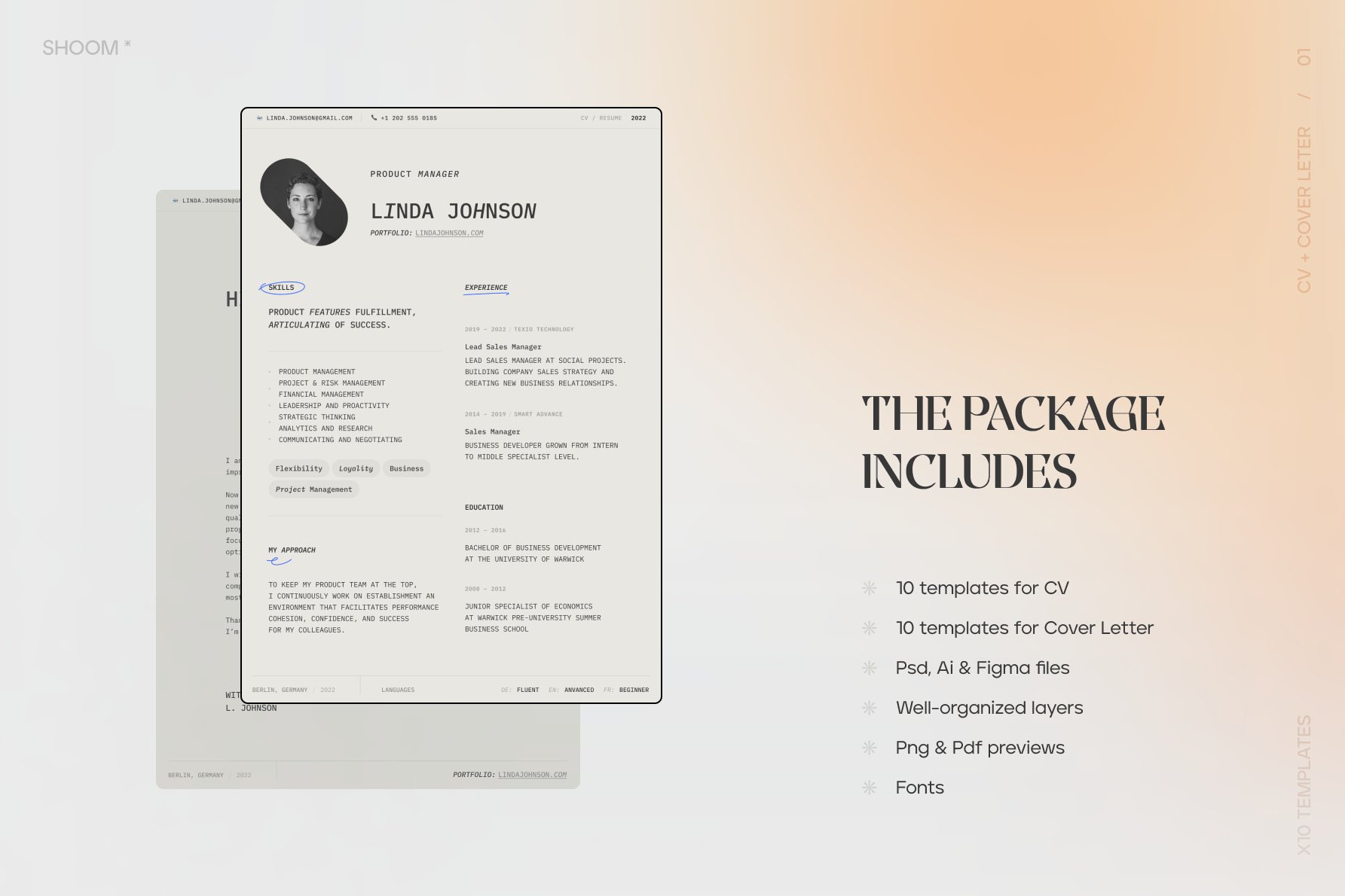 Modern Resume Bundle: 10 PRO Themes preview image.