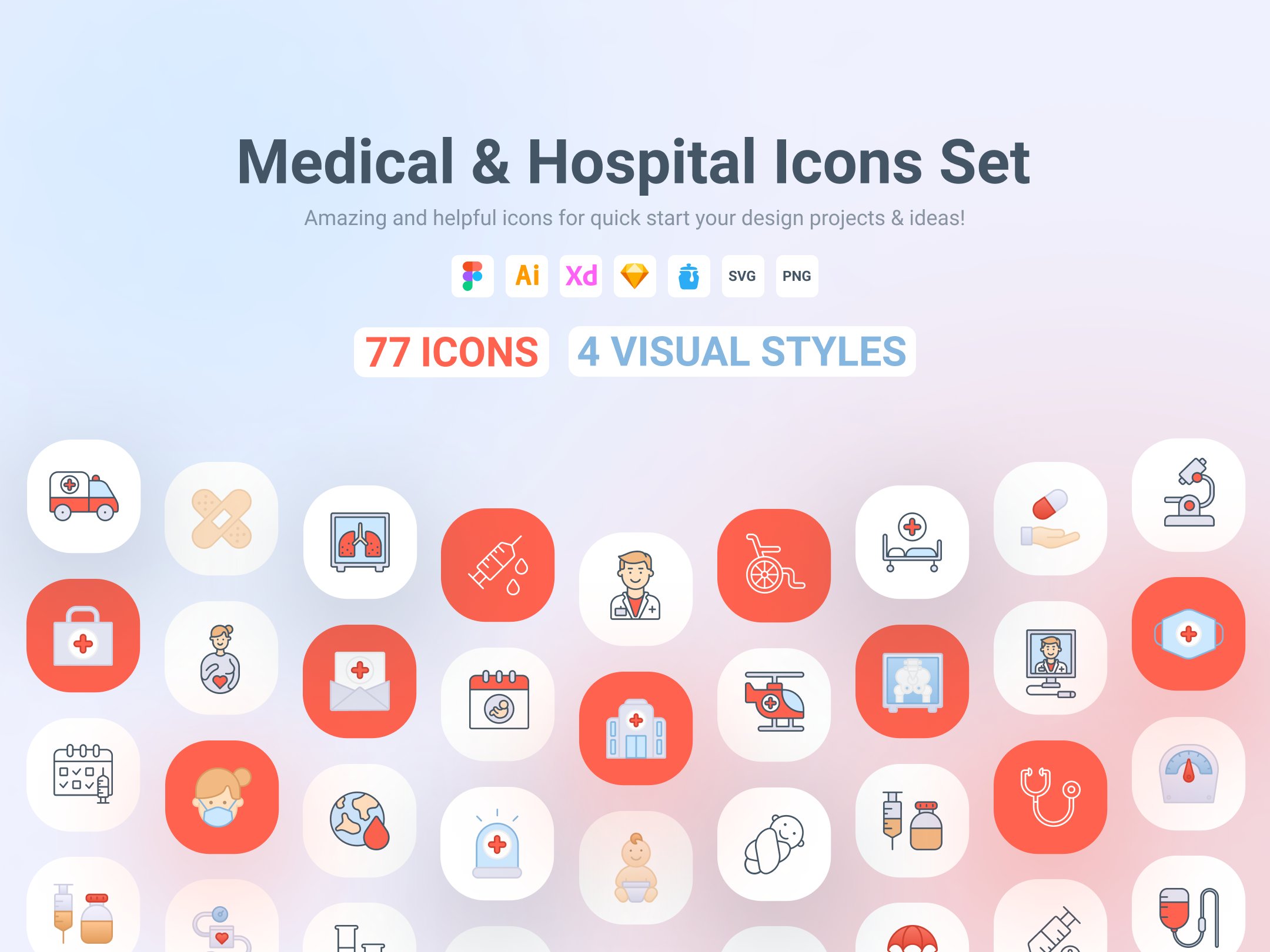 Medical & Hospital Icons Set cover image.