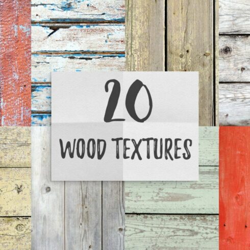 20 Wood Texture Backgrounds cover image.