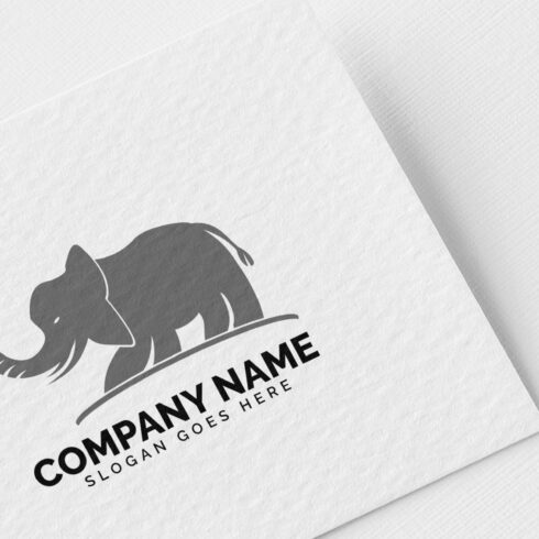 elephant logo template cover image.