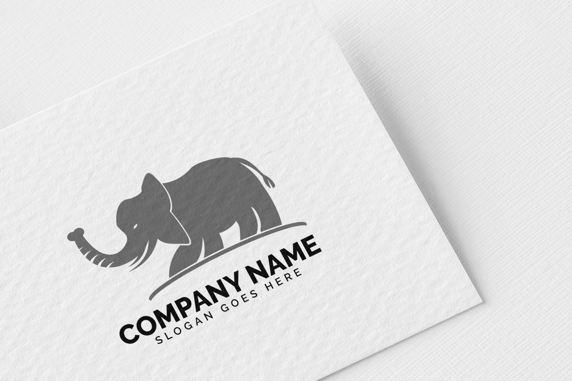 elephant logo template cover image.