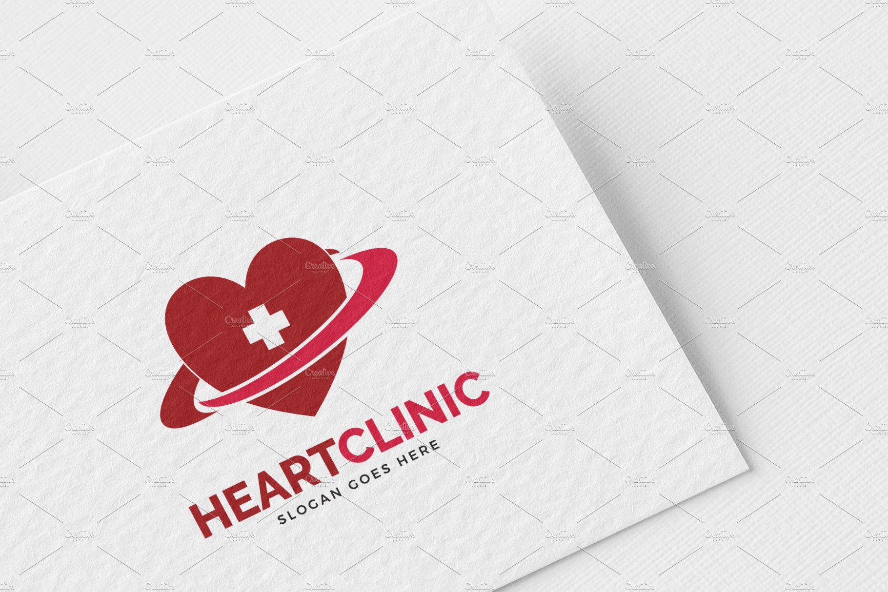 Heart Clinic Logo Template cover image.