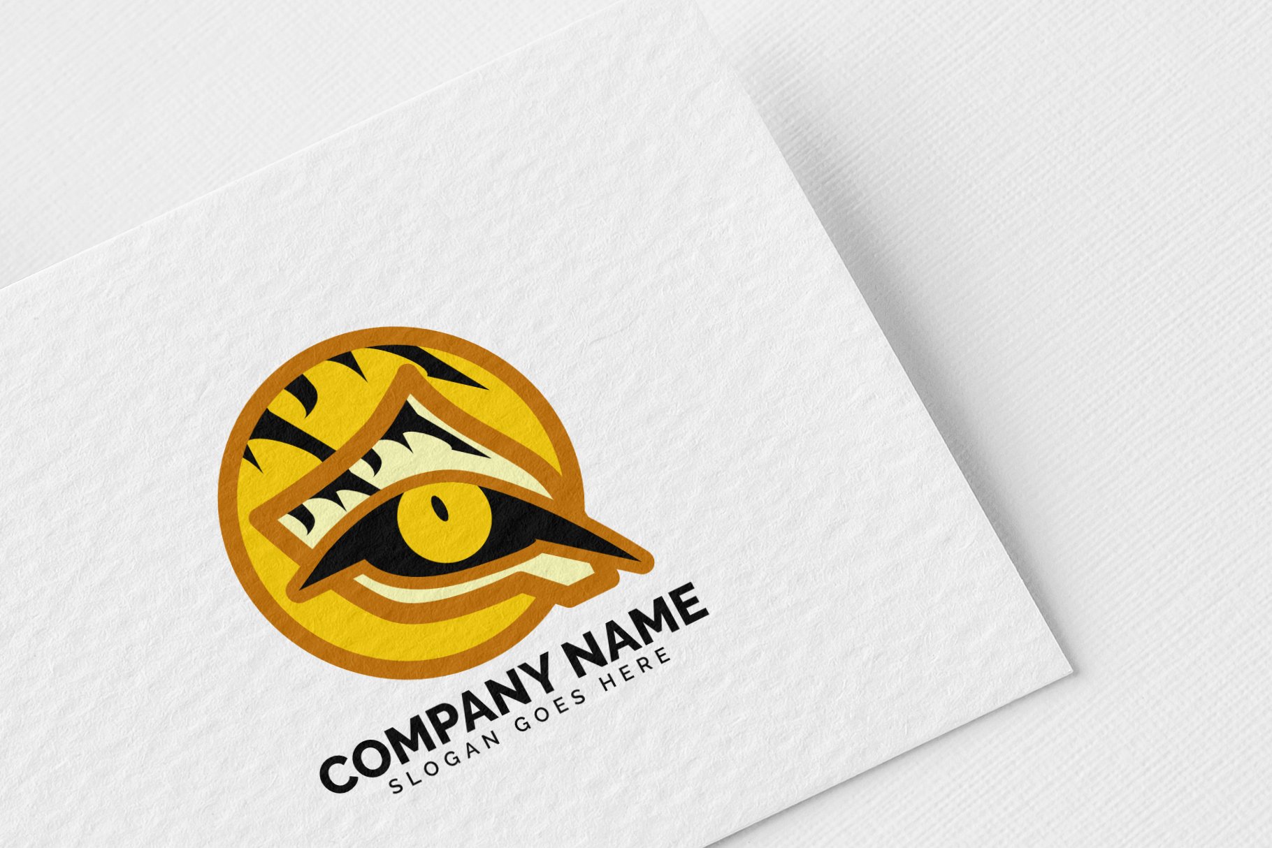 tiger eye logo template cover image.