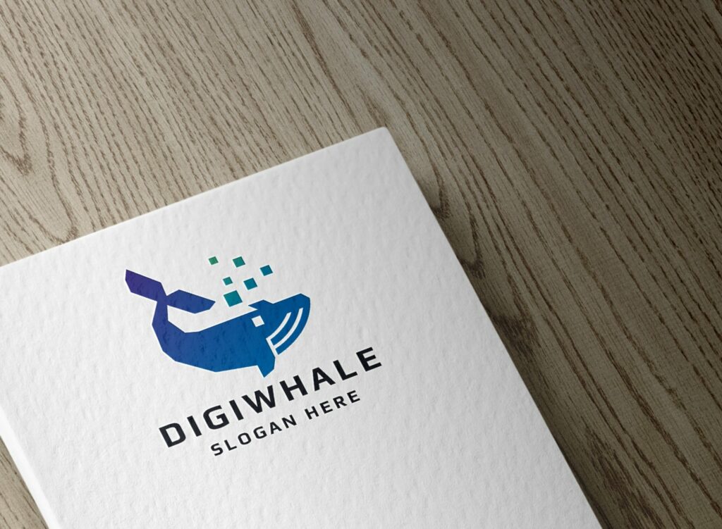 Digital Whale Logo Template – MasterBundles