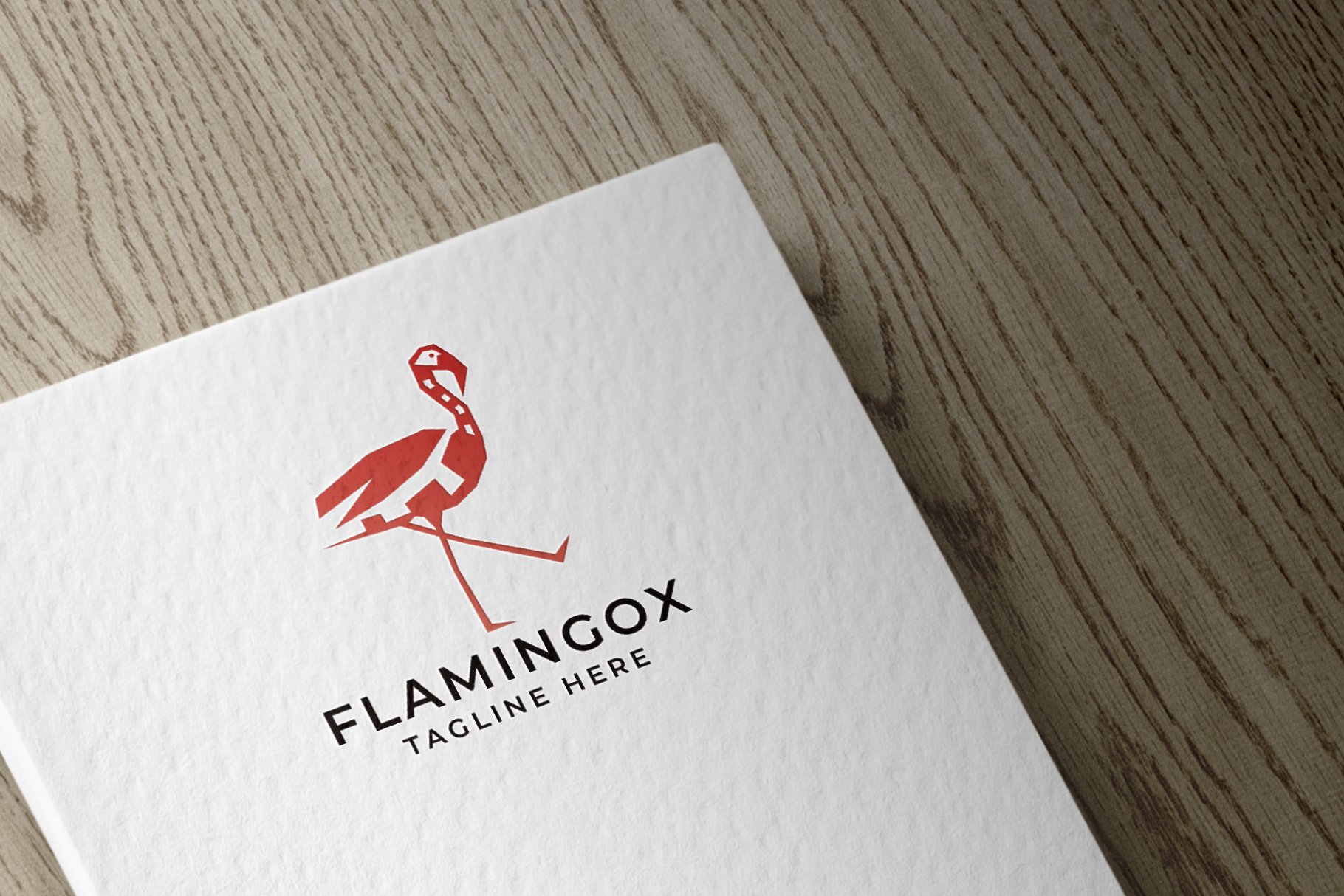 Flamingo Pixel Pro Logo Template cover image.