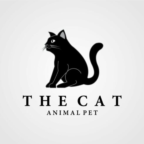 cat vintage logo vector illustration cover image.