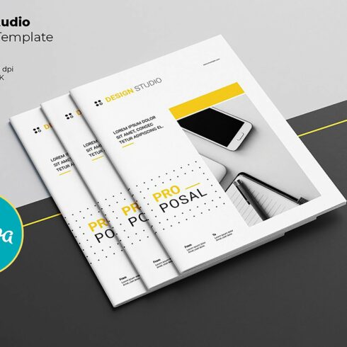 Design Studio Proposal Templates cover image.