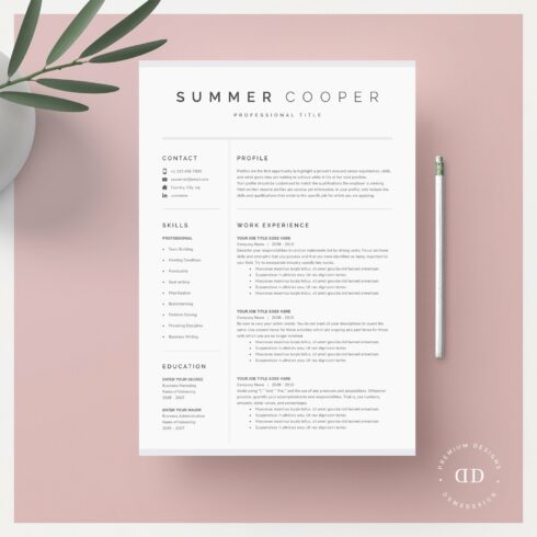 Resume Template Kit cover image.