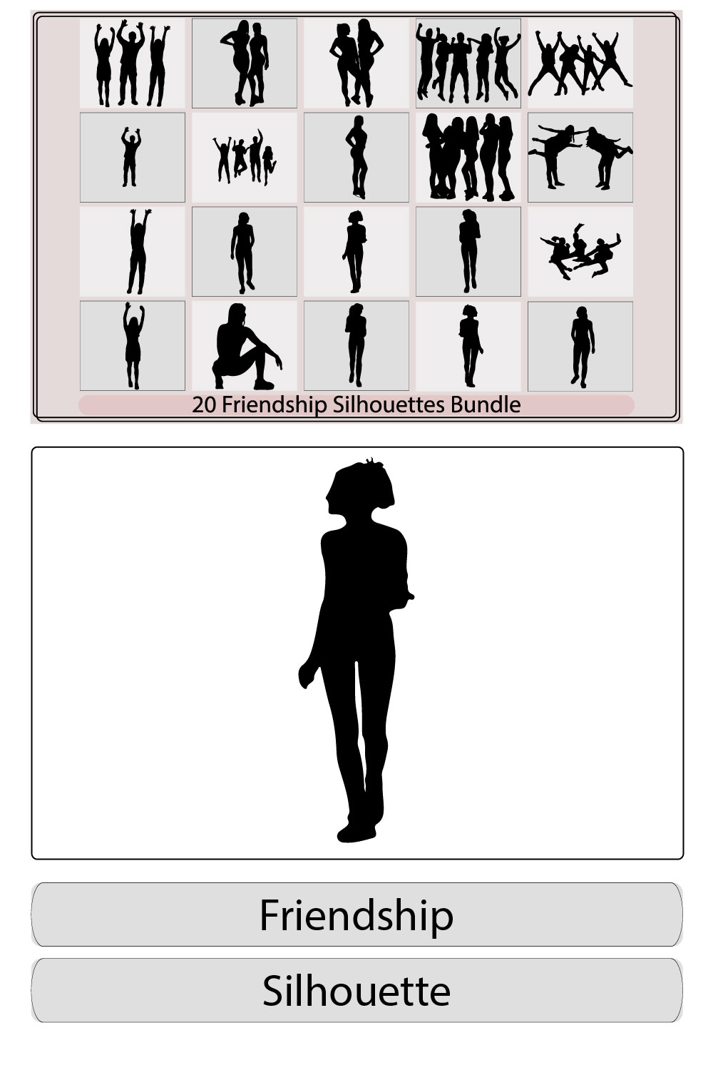 Friends silhouettes,Friend Friendship Relationship Teammate Teamwork Society,Silhouettes of anonymous group of friends standing together,Senior friends hugging together to make a photo picture vector silhouette pinterest preview image.