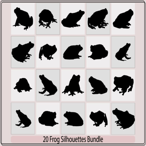 Frog Silhouette,Silhouettes frog-vector,Tree frog silhouette vector,Vector hand drawn frog silhouette cover image.