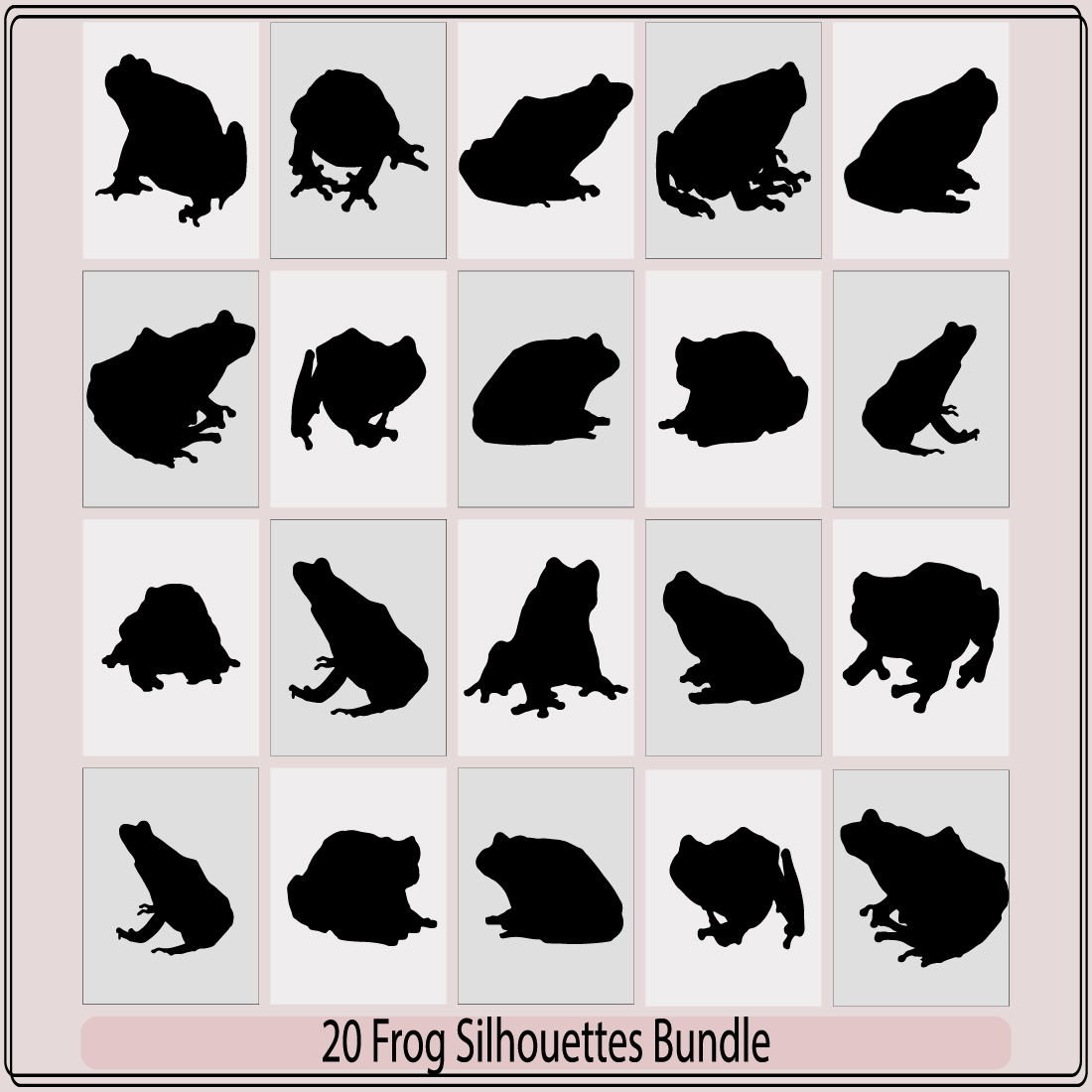 Frog Silhouette,Silhouettes frog-vector,Tree frog silhouette vector,Vector hand drawn frog silhouette preview image.