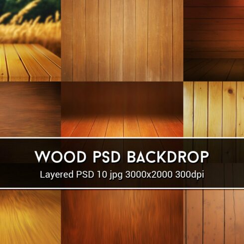 Wood PSD Backdrop cover image.