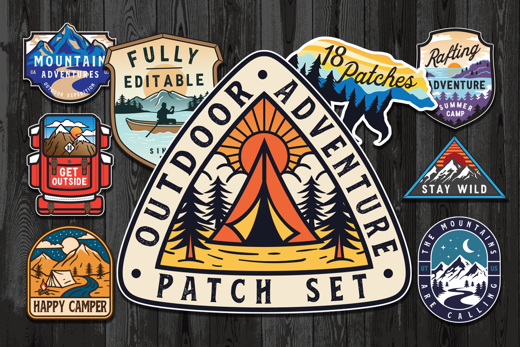 Outdoor Adventure Patch Set cover image.