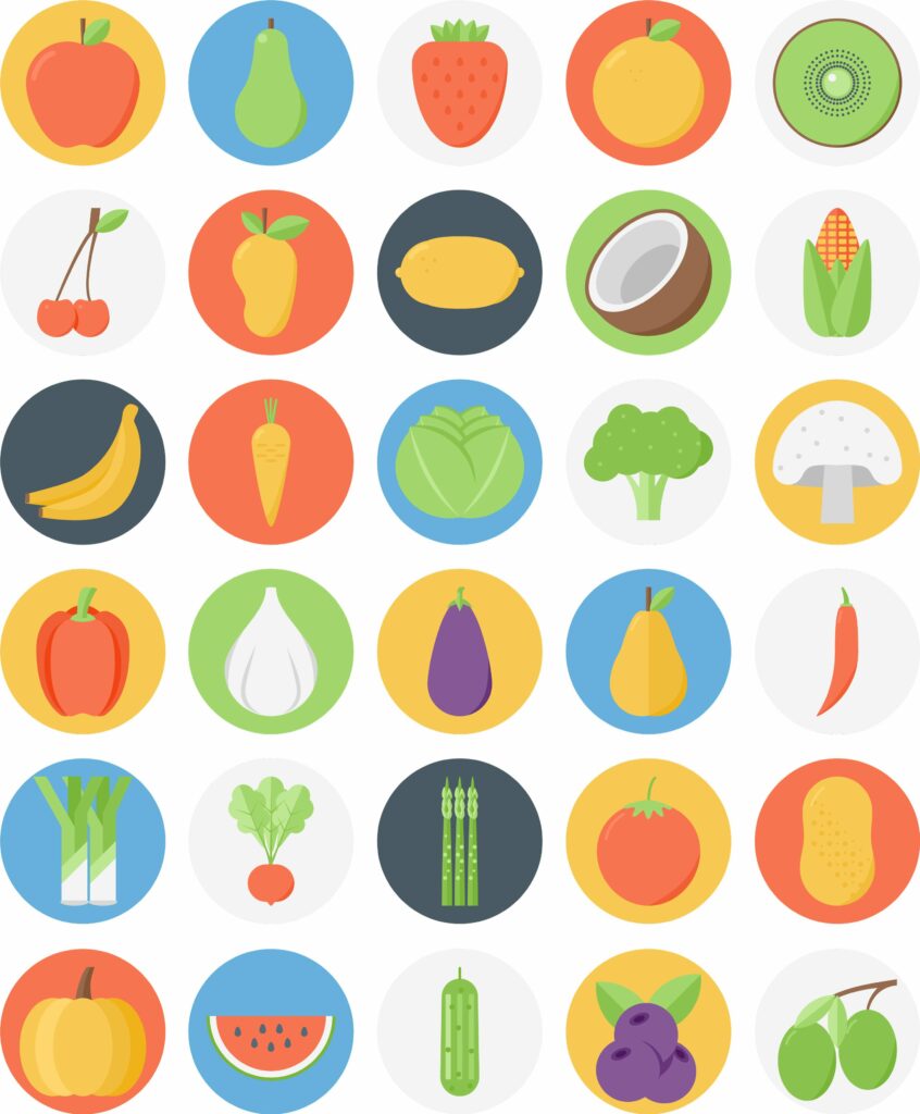 150 Funky Food Icons – MasterBundles