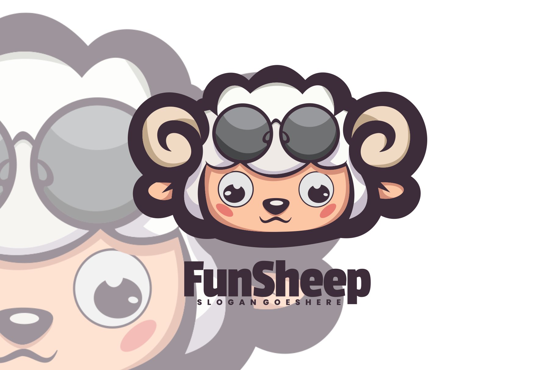 Fun Sheep Logo Vector cover image.