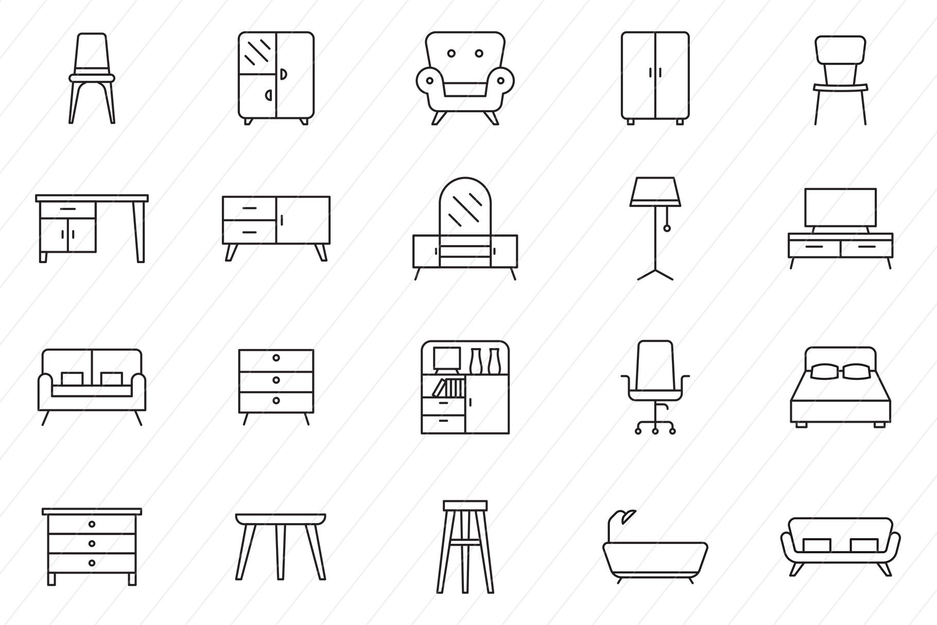 Furniture Icons cover image.