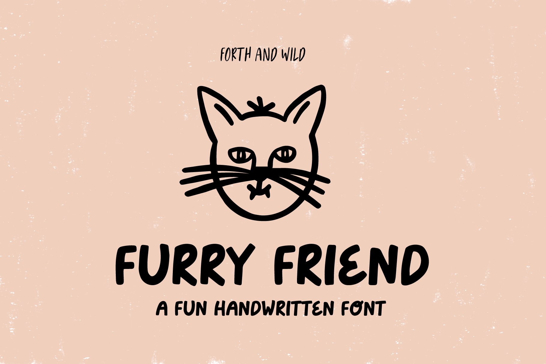 Furry Friend Handwritten Bold Font cover image.